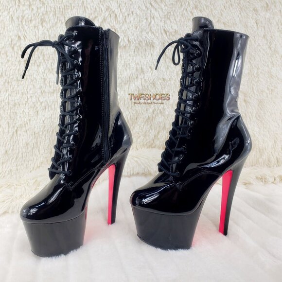 Xtreme 1020TT Black Patent 8" High Heel Ankle Boot RESTOCKED - Picture 10 of 14